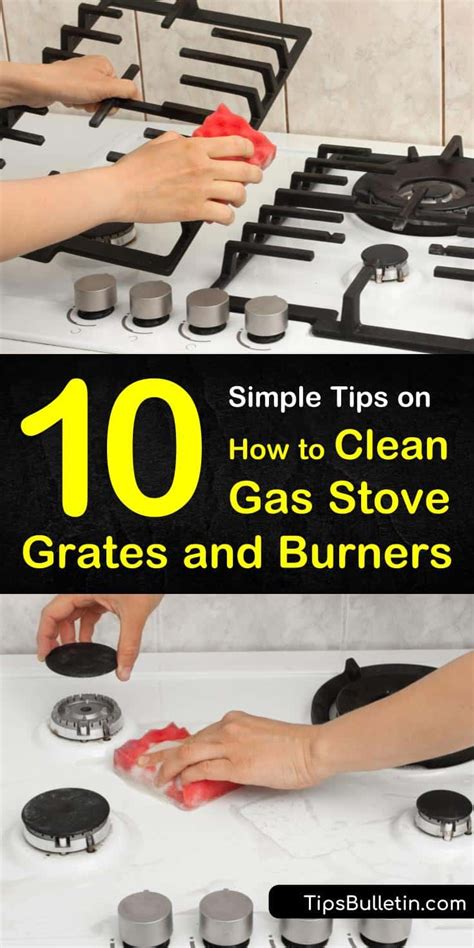how to clean gas burner grates with baking soda